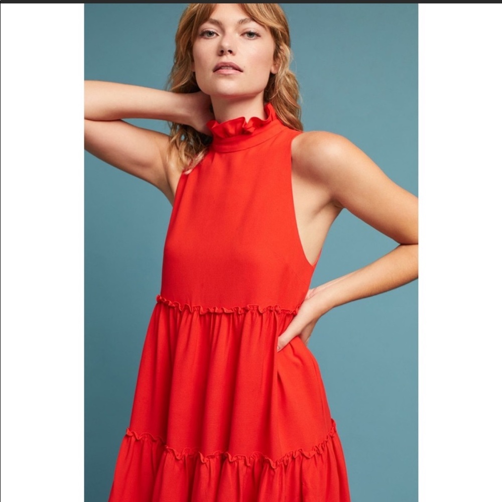NWT Anthropologie/Elliatt Sonnet Mock Neck Dress, Size Small